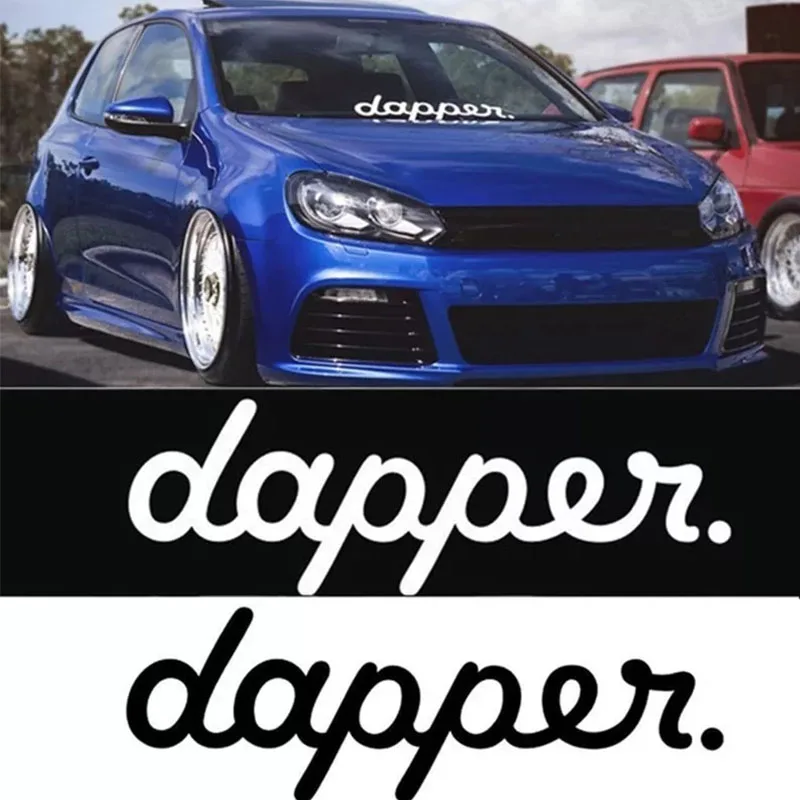 

Personalized English Dapper Front Rear Windshield Car Cool Sticker Reflective Decals Decoration Modification Auto Accessories