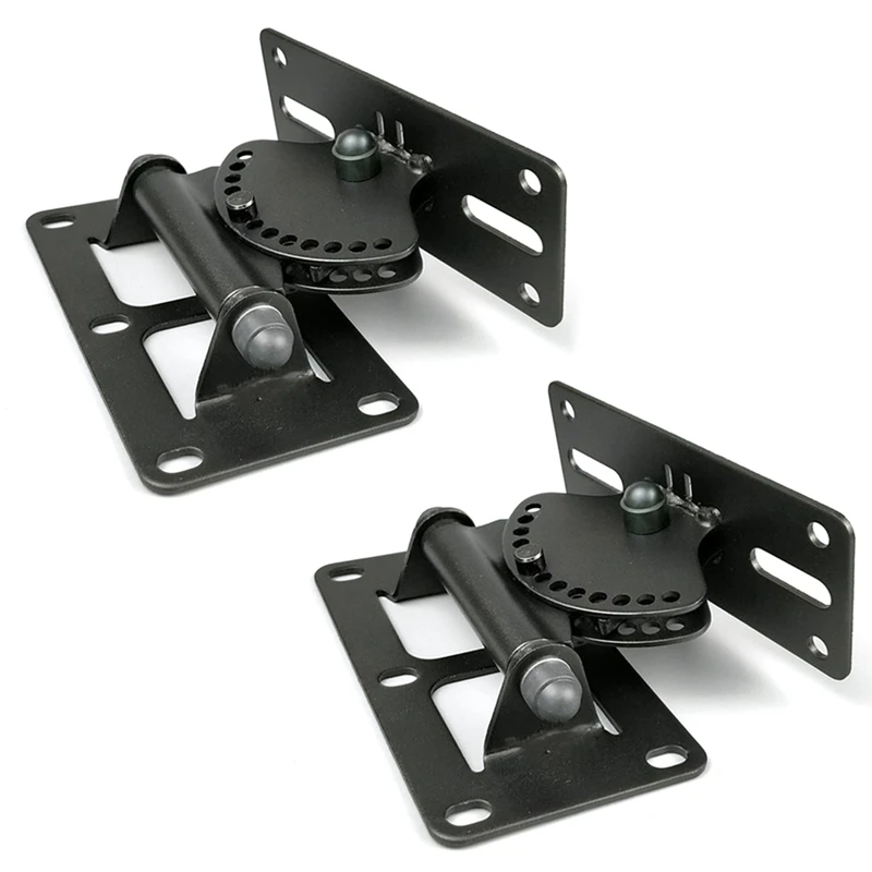

New 2X Strong Universal Surround Speaker Wall Mount Ceiling Bracket Loudspeaker Wall Mounted Holder Tilt Rotate 60Kg 132Lbs
