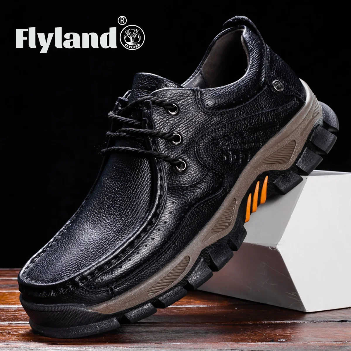 Flyland/мужские Повседневные Деловые Оксфорды Ручной Работы