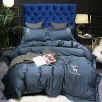 luxury 100 pure cotton bedding set solid color duvet cover beauty quilt cover set bed sheet pillowcase queen king bed linen set