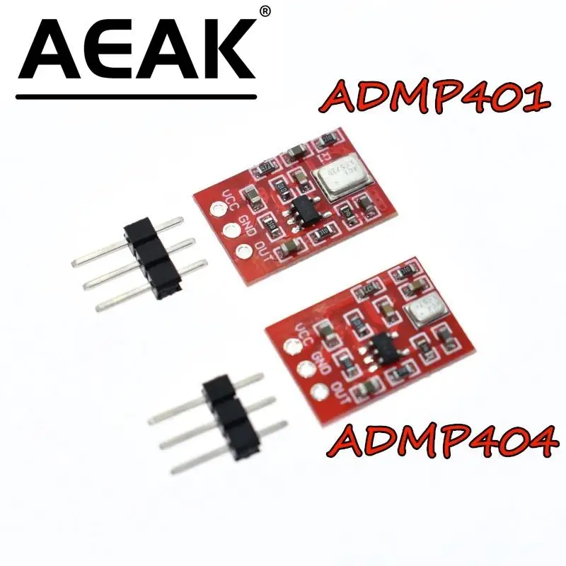 Плата модуля прерывания микрофона ADMP401 ADMP404 MEMS для Arduino Universal 1,3 см * 1 см от 1,5 до В постоянного тока с контактами