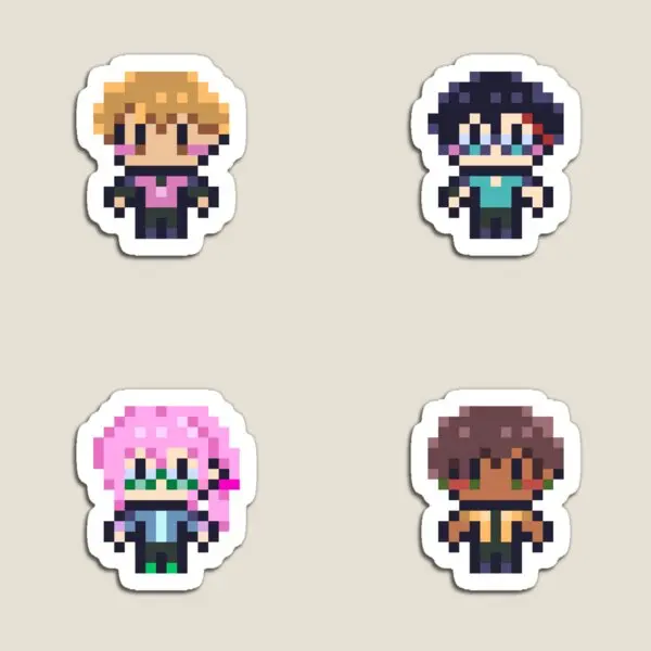 Цветущая паническая ролевая игра, магнитные наклейки, забавный детский Красочный Милый домашний холодильник, детский Магнитный декоративный держатель для игрушек