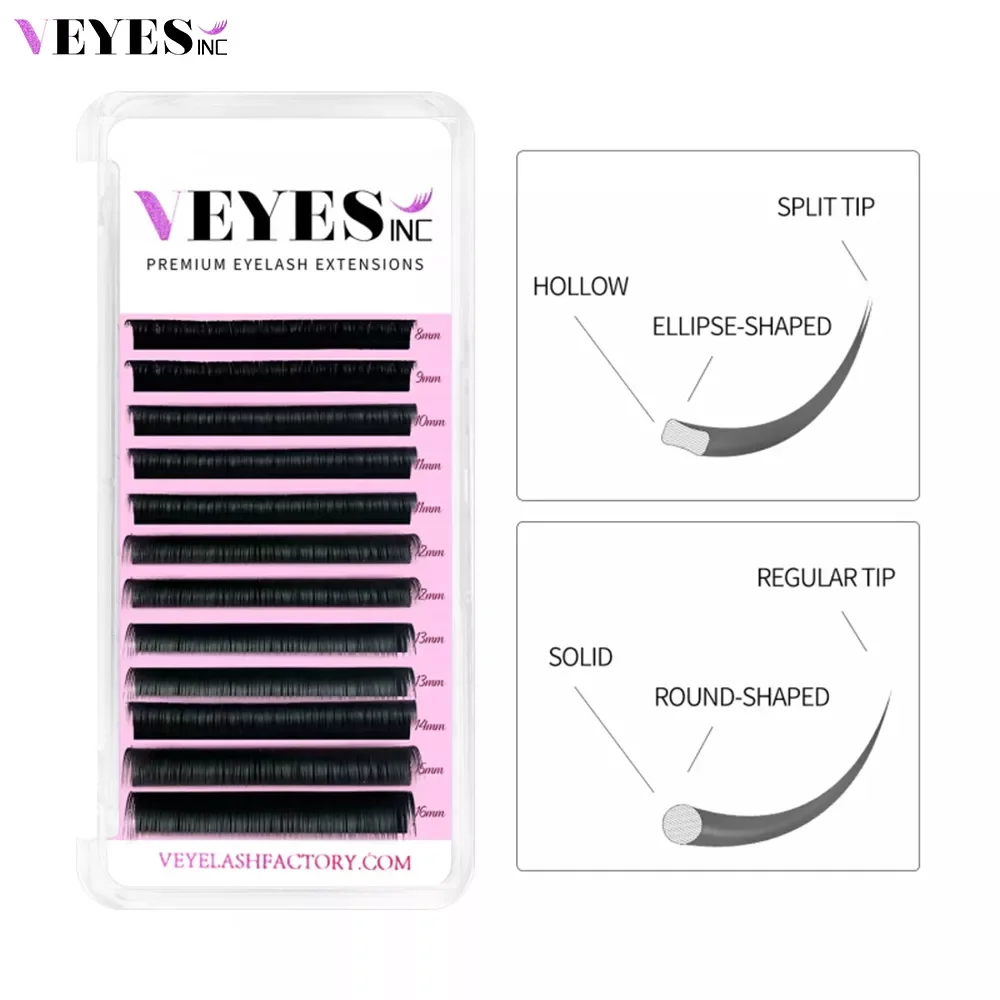 

NEW2023 Ellipse Flat Eyelash Extension Faux Mink Lashes Veyelash Cashmere Lashes Natural Soft Light Wholesale for Makeup