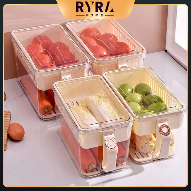 

Transparent Keep Food Fresh For A Long Time Fresh Vegetable And Fruit Box Returning The Refrigerator To Cleanliness Crisper