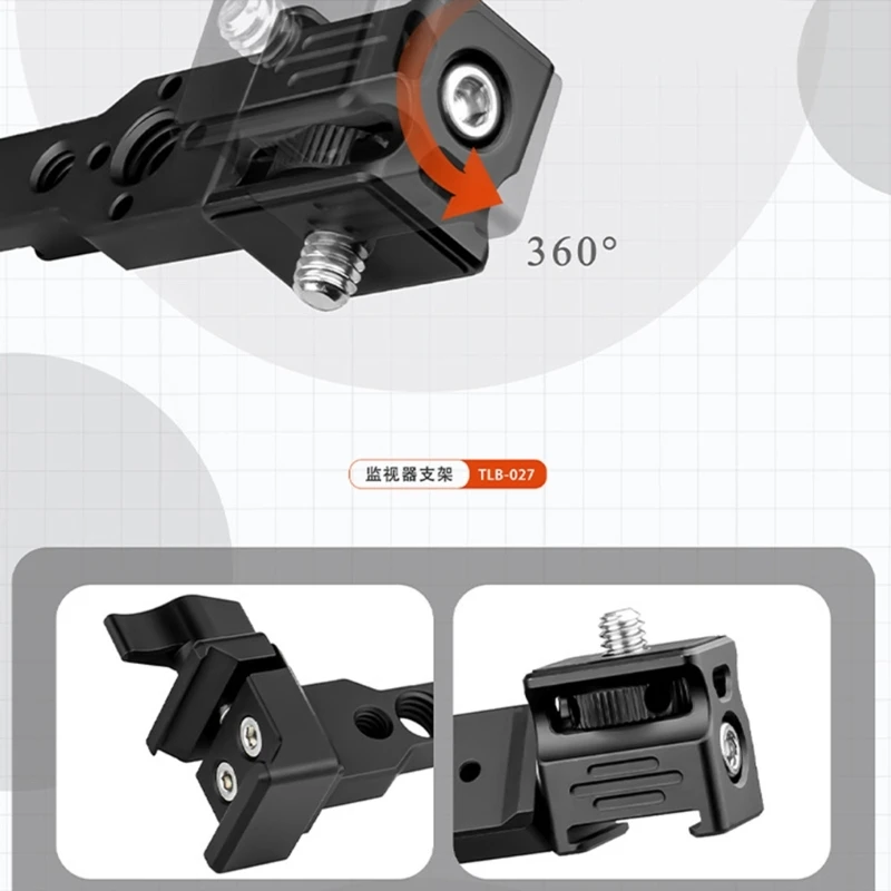 DXAB Кронштейн-удлинитель для холодного башмака подставки микрофона и