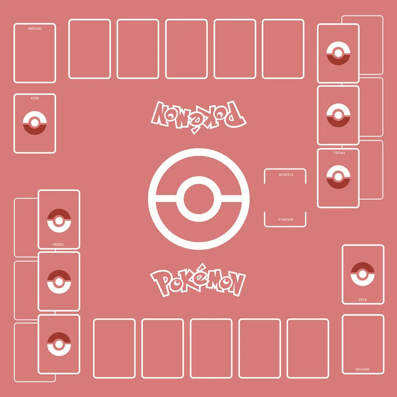 Фото 2025 Ptcg Pokemon Card Battle Game 2 Player Fighting Game Настольный коврик Пикачу Чаризард игровой настольный коврик Детский подарок Игрушка Подарок на день рождения №5