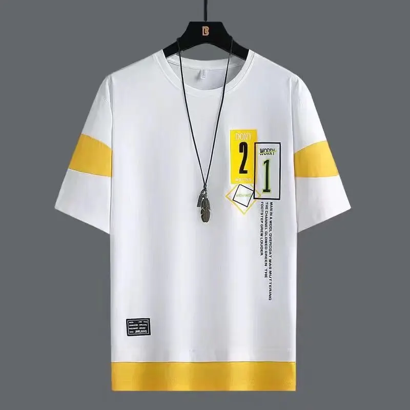 Футболка мужская с коротким рукавом модная тенниска принтом в японском стиле