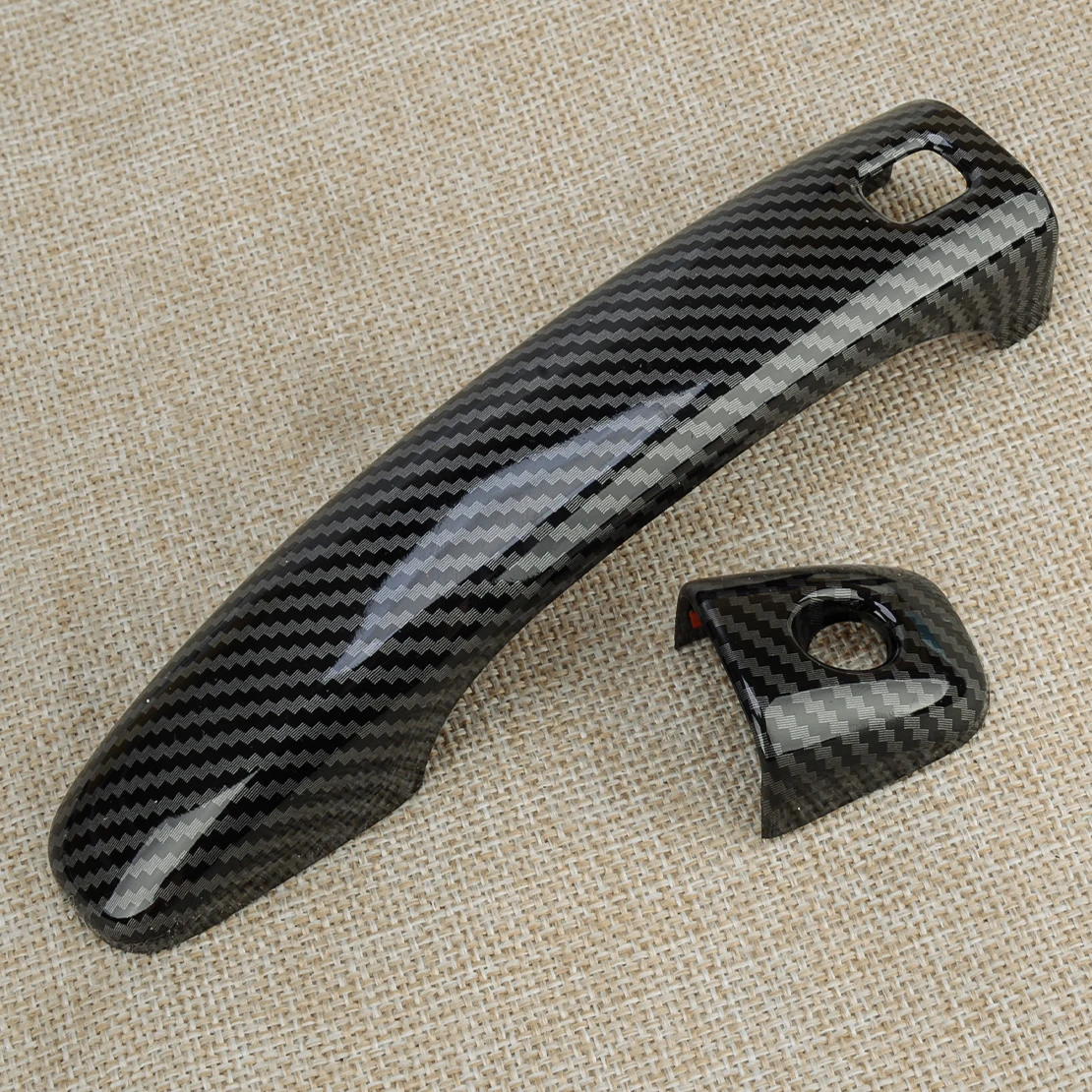 1 пара автомобильных левых и правых дверных ручек накладка Smart Hole из углеродного