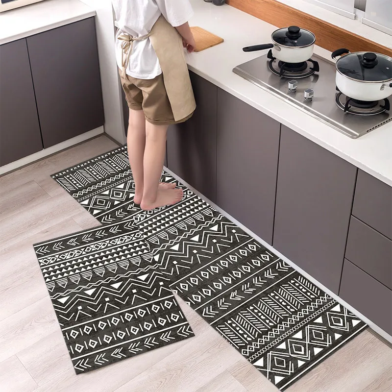 

Long Kitchen Floor Mat Home Decor Doormat Balcony Bedroom Bedside Rug Corridor Living Room Hallway Soft Carpet Non-slip Mats