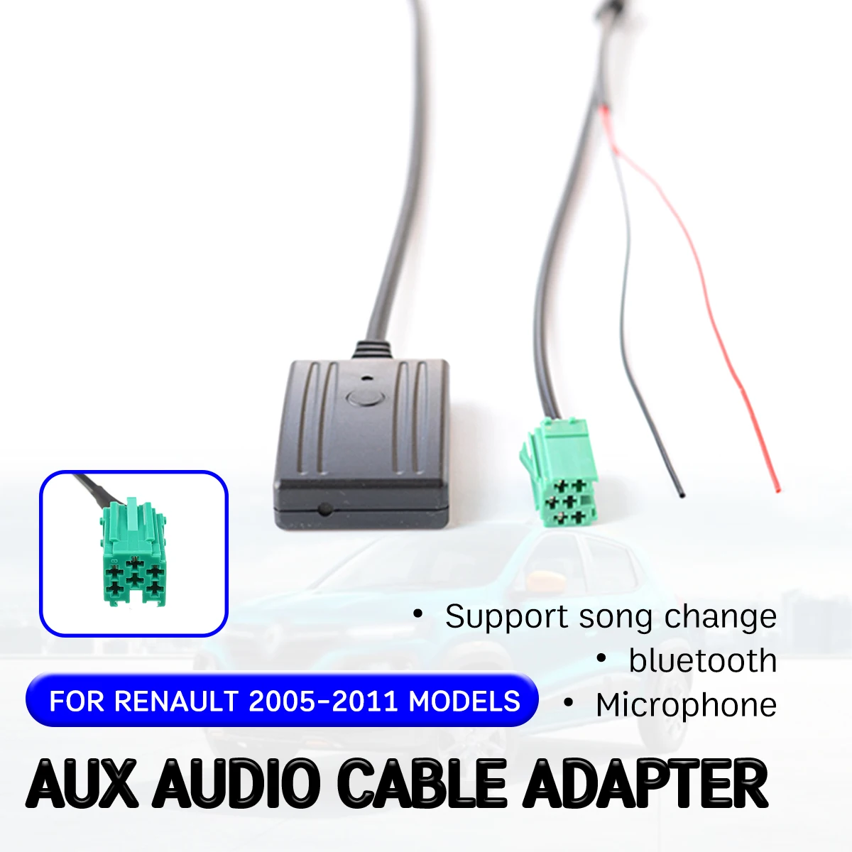 

Bluetooth Aux-приемник, Кабель-адаптер, гарнитура Hi-Fi Aux, интерфейс головного устройства для Renault Clio,Kangoo,Megane 2005-2011