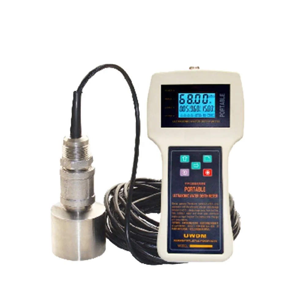Фото Holykell Well Borehole Портативный ультразвуковой датчик Echo Sounder Измеритель глубины уровня воды №1