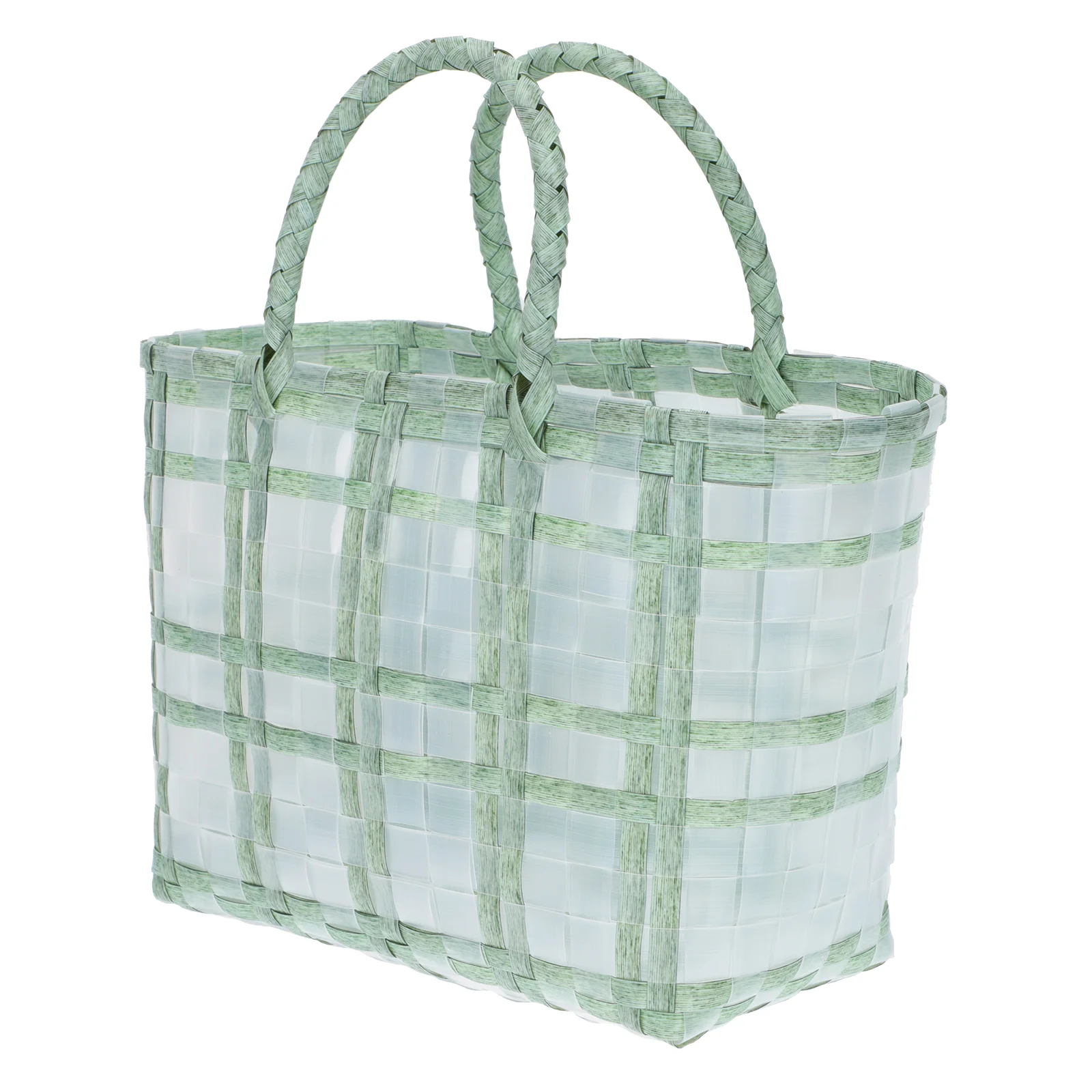 

1Pc Egg Storage Basket Shopping Tote Bag Sundries Container Woven Egg Basket Market Basket Woven Handbag