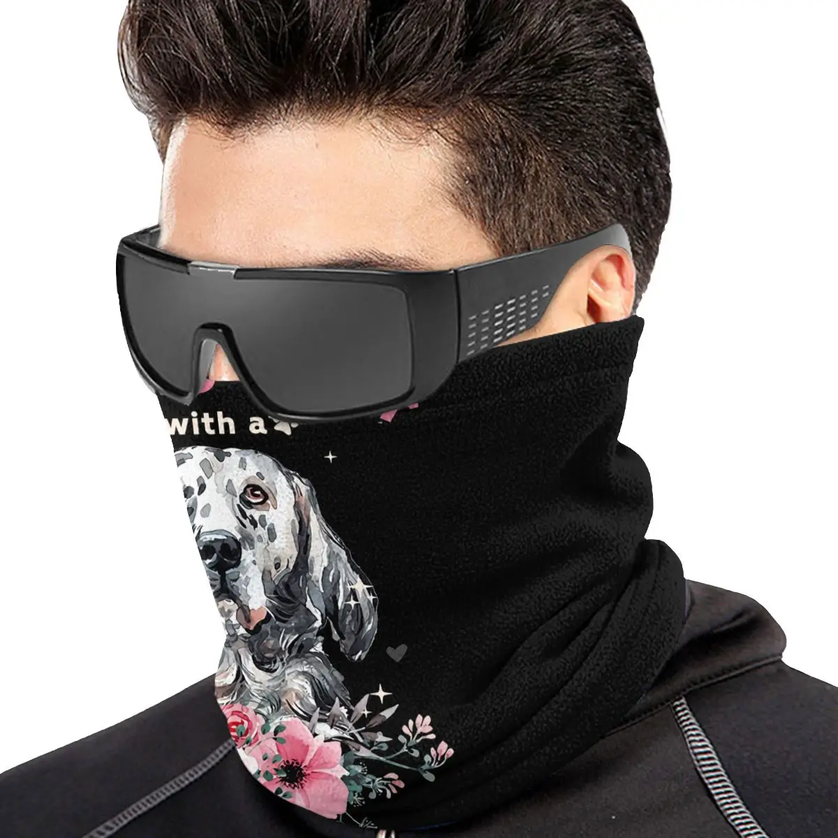 Собака мама папа английский Setter подарок для собаки владелец мамы микрофибра Шея