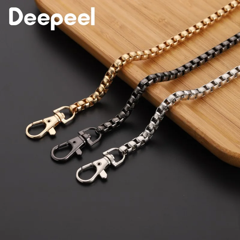 

1Pc Deepeel 40-100cm Metal Chain DIY Bag Shoulder Straps Crossbody Replacement Strap Luggage Hardware Chains Bags Accessories