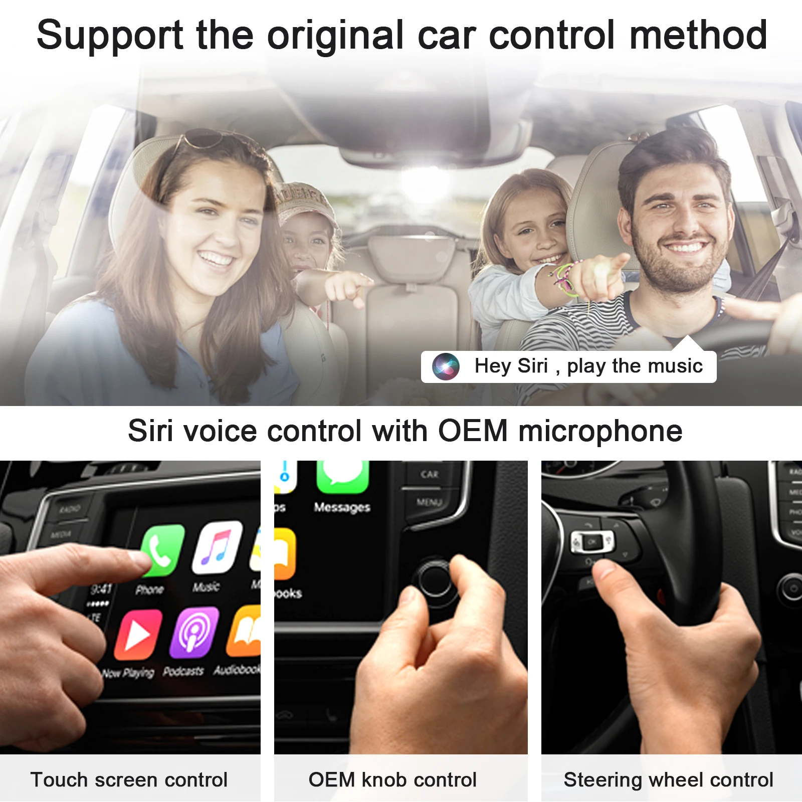 Wireless iPhone CarPlay Adapter 2023 Fastest Apple CarPlay Dongle for OEM Wired CarPlay Cars 5GHzWiFi Convert Wired to Wireless