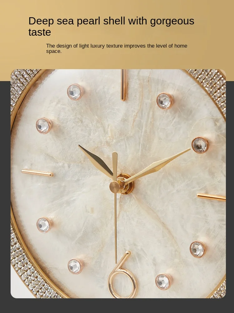 Роскошные Настольные часы в виде латунной ракушки настольное украшение