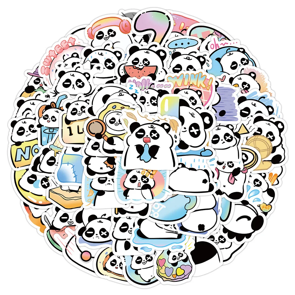 

60 шт. милые животные национальное сокровище панда мультфильм «сделай сам» Скрапбукинг ноутбук багаж телефон гитара велосипед автомобиль кавайные наклейки