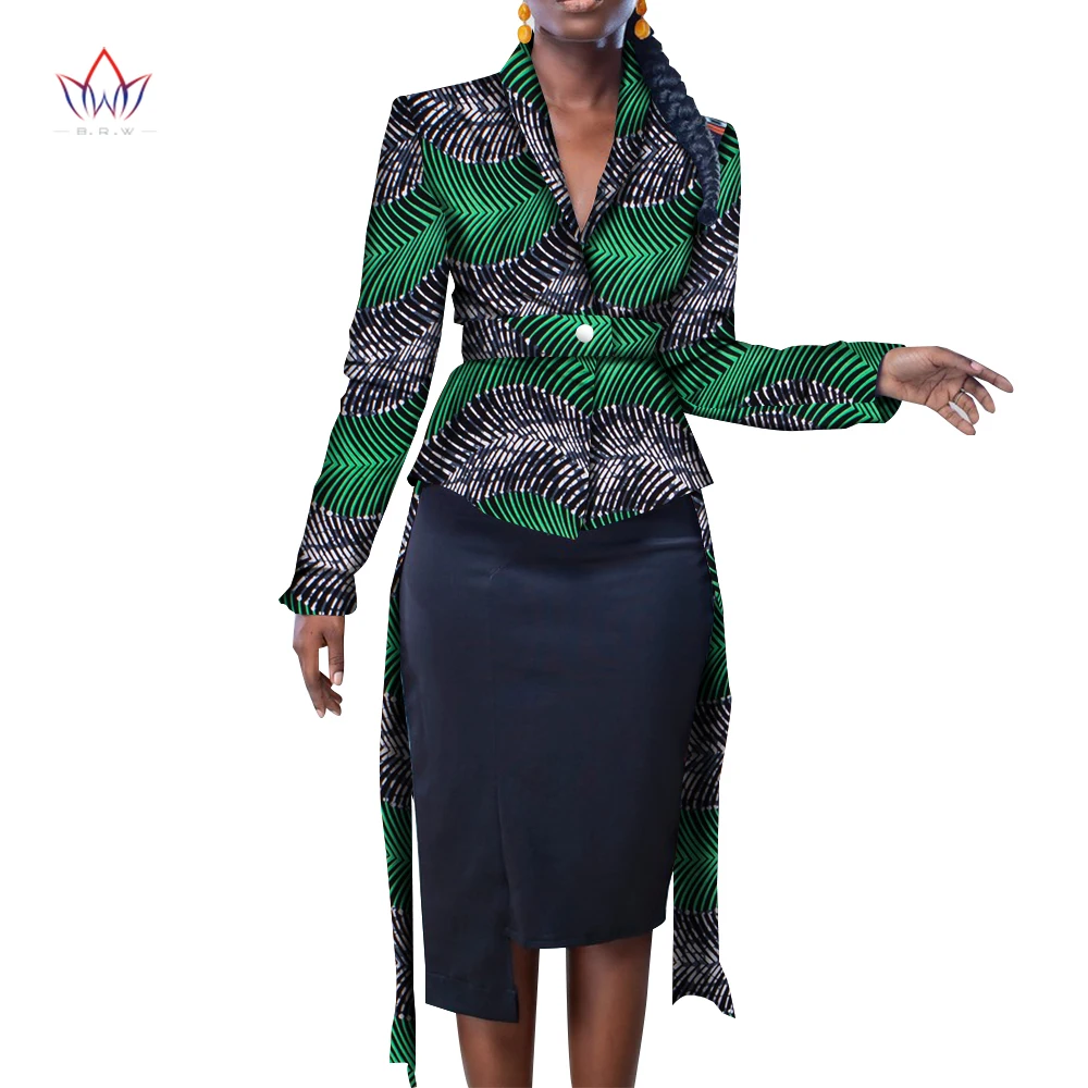 Африканская женская одежда куртка Дашики рубашка для женщин богатый принт