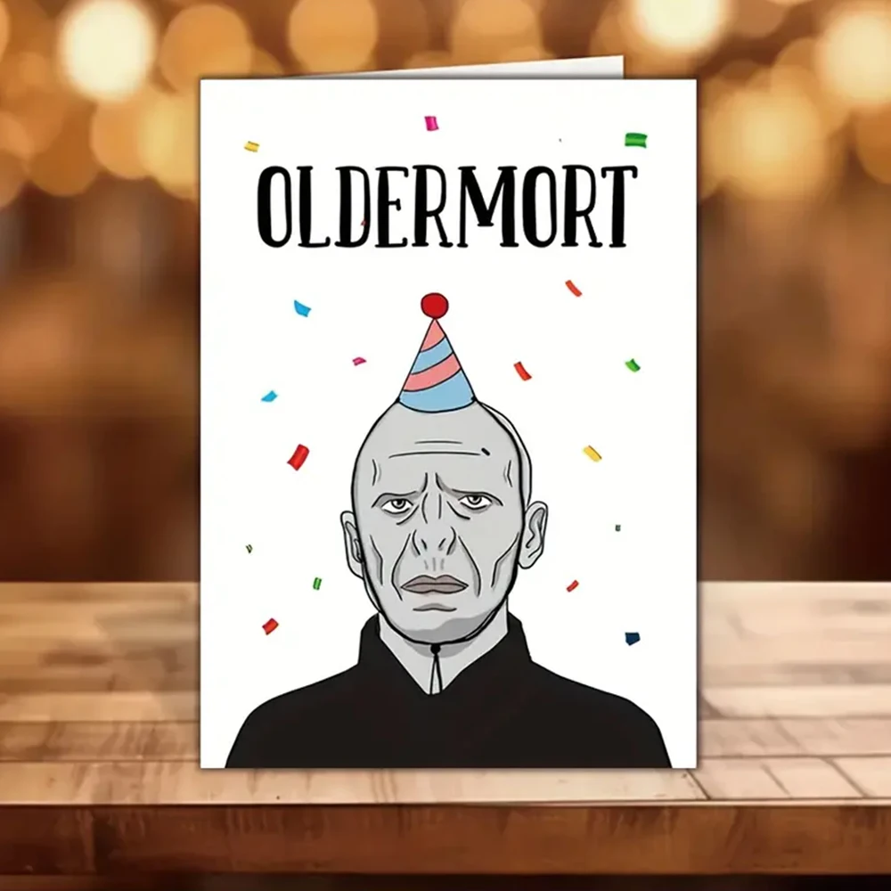 1 Шт. Уникальный Мультяшный Дизайн Поздравительная Открытка С Конвертом Забавная