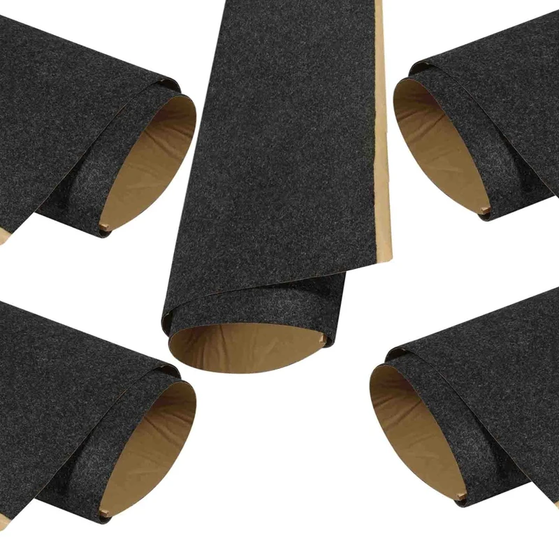 

5X Speaker Cloth Car Subwoofer Box Polyester Fiber Sound-Absorbing Board Clothes Anti-Seismic Blanket Felt Gray