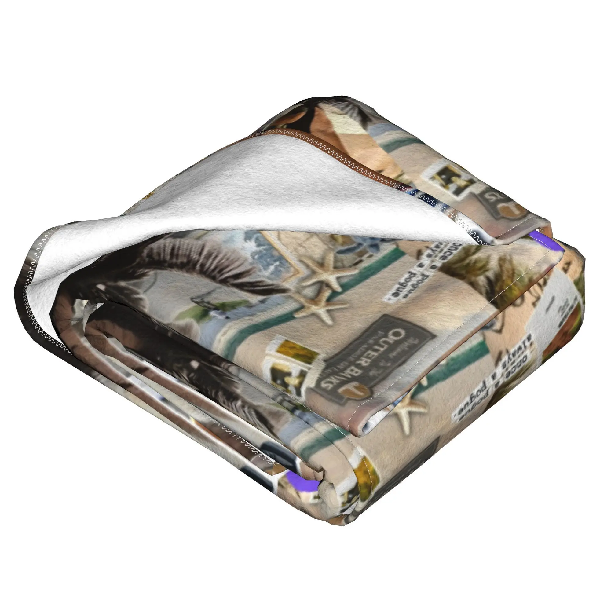 OBX Blanket Flannel Decoration JJ Maybank Multi-function Soft Throw Blankets for Bed Outdoor Plush Thin Quilt