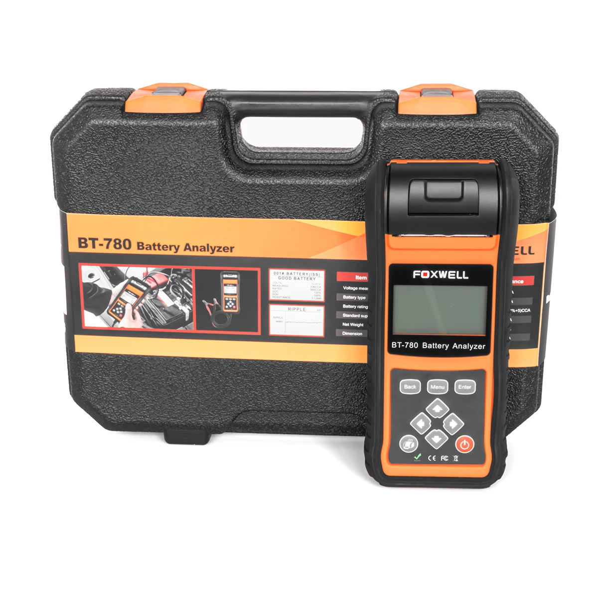 

FOXWELL BT780 Новое поступление 12 в 24 в автомобильный тестер нагрузки батареи с принтером многоязычный автомобильный диагностический тест батар...