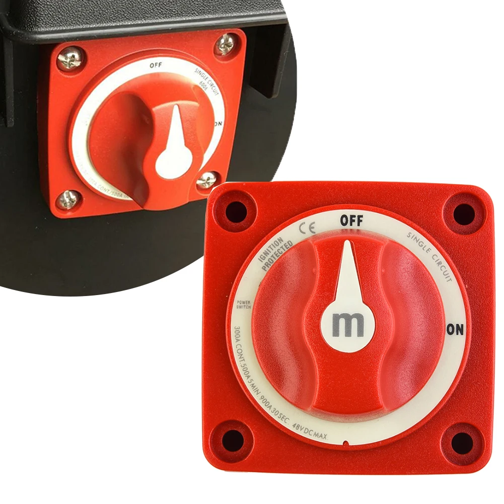 

1Pcs Marine Boat Cut Single Circuit ON-OFF Switch New 6007 M-Series 300Amp Battery Disconnect Switch Single Power Marine Boat
