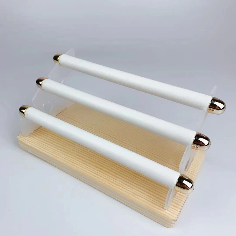 3 Layers Acrylic Suede Ring Storage Display Rack Jewelry Storage Organizer Transparent Jewelry Display Multiple Style Options