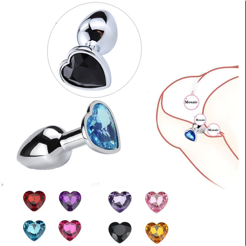 Без вибратора металлический кристалл анальная пробка мужской массажер простаты