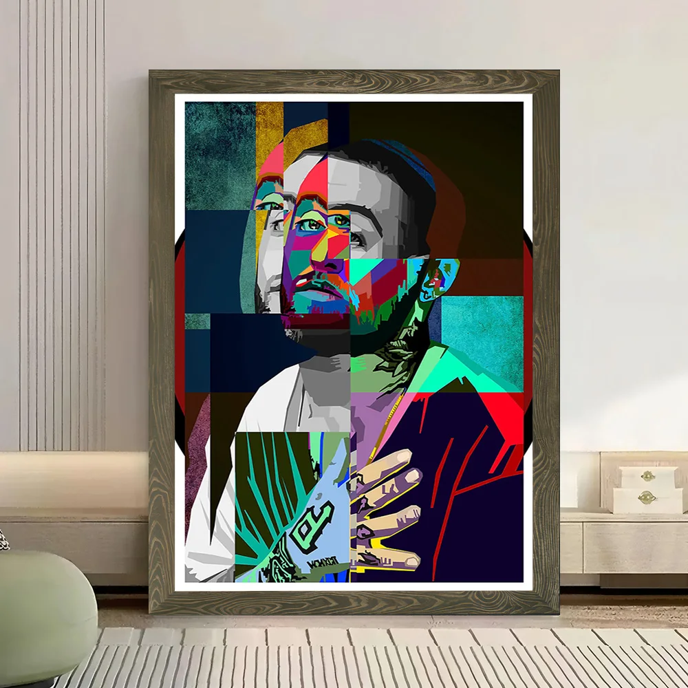 Фото Холст с принтом Mac Miller, персонализированные высококачественные настенные картины для украшения комнаты, аксессуары для домашнего декора №3