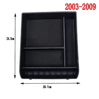 durable portable useful new storage box abs black car interior console