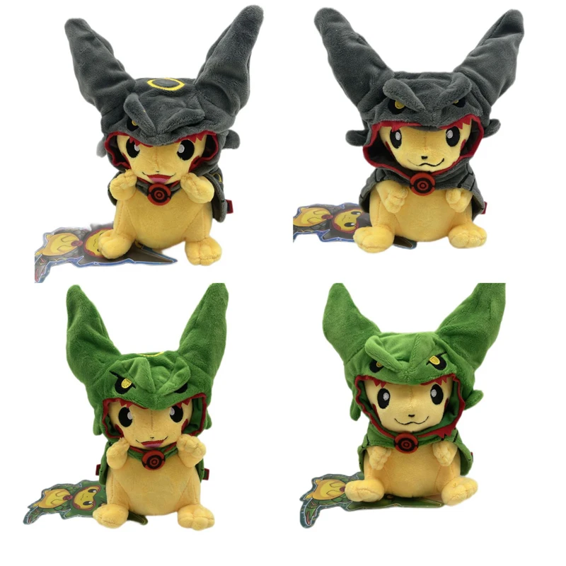 

1pcs TAKARA TOMY Pokemon Cartoon Pikachu Cosplay Rayquaza Plush Toys Doll Soft Stuffed Animals Toys for Kids Children Gifts