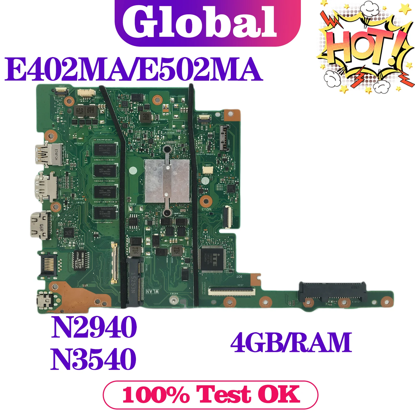 Ноутбук Материнская плата ASUS E402MA E502MA F402MA F502MA X402MA X502MA L402MA L502MA материнская для