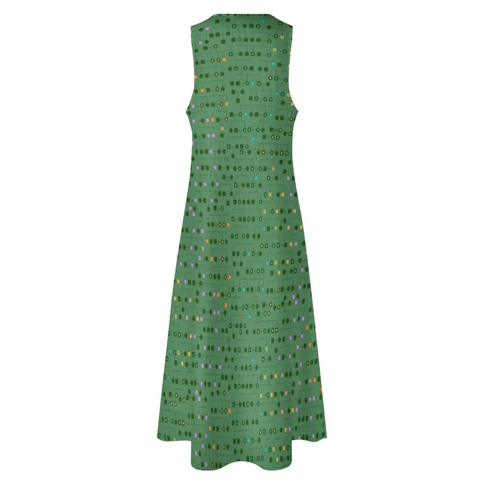 Pedigree-Palooza (зеленое) длинное платье женская одежда пляжная для женщин летние