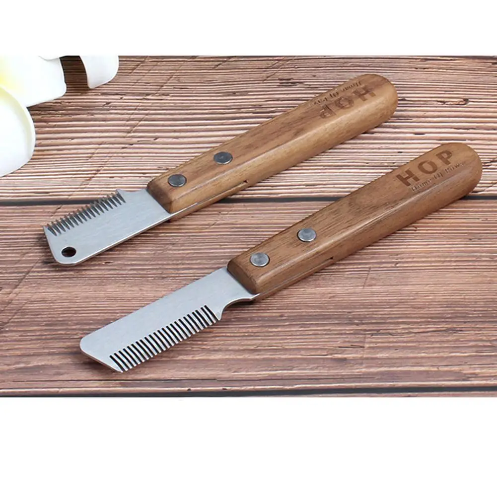 

Профессиональная расческа для собак, расческа для удаления шерсти домашних животных, Деревянный инструмент, нож для пилинга, товары для ухо...