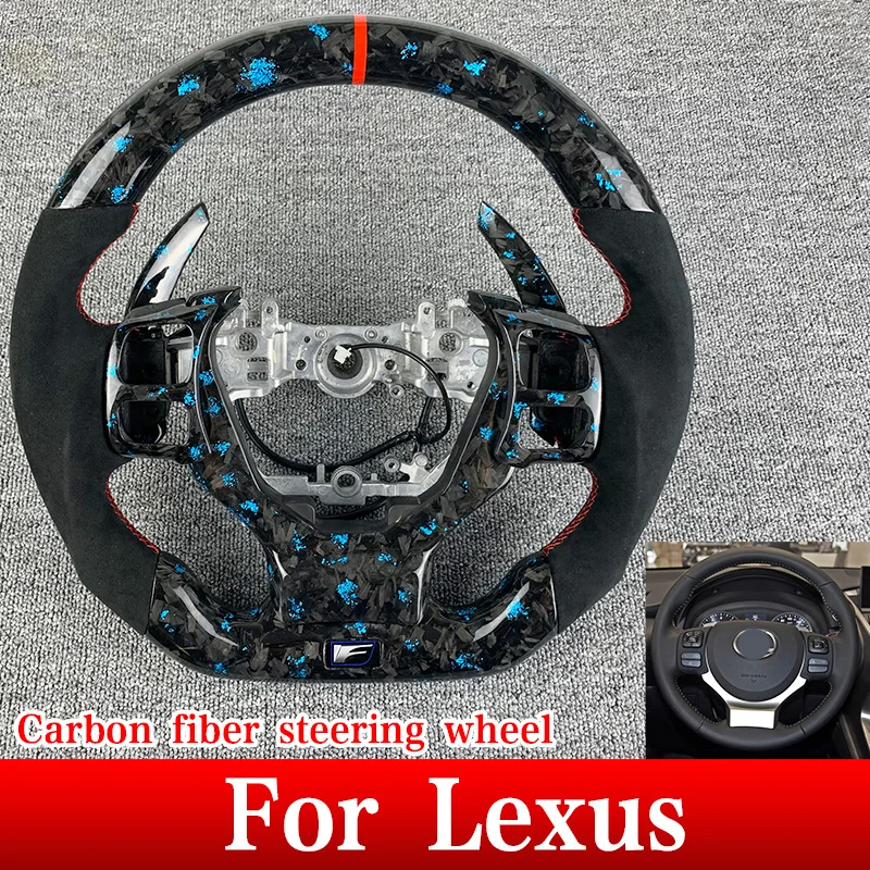 

Для 2015 2016 2017 2018 2019 Lexus RCF IS ISF ES ES250 GSF NX RX CT под заказ Кованое рулевое колесо из углеродного волокна и замши