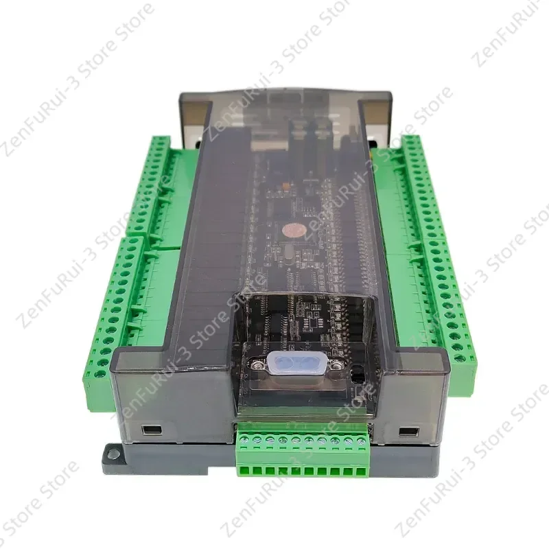 Фото Программируемый логический контроллер FX3U 48MR 48MT, 24 входа, 24 выхода, RS232, RS485, 38400 бит/с, реле, транзистор, модуль 6AD 2DA №1