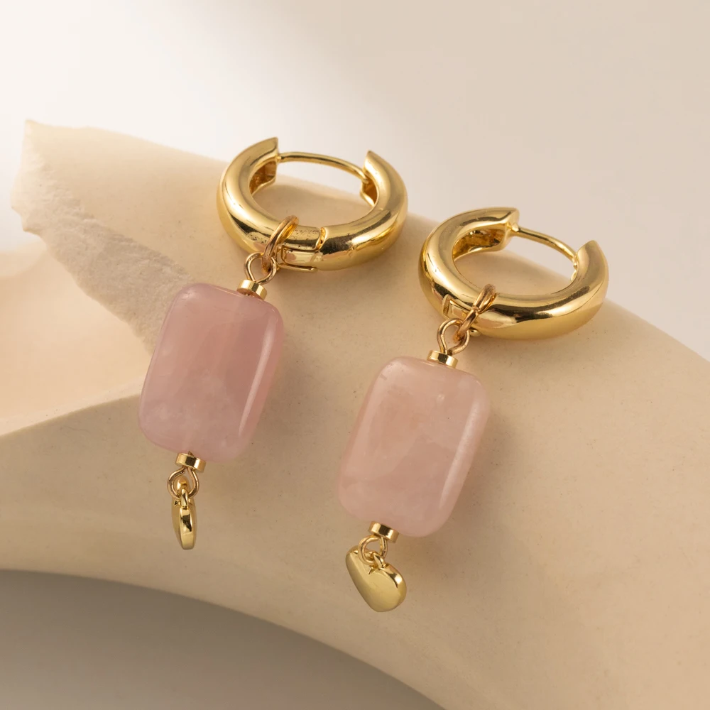 Natural Stone Pendant Earrings Fashion Hundred Ladies Street Earrings Love Women’s Jewelry Wholesale Direct Marketing Natural Stone Pendant Earrings Fashion Hundred Ladies Street Earrings Love Women’s Jewelry Wholesale Direct Marketing