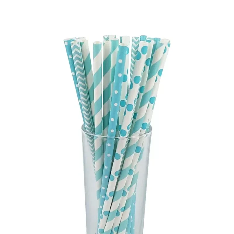 

Disposable Paper Straws Creative Mixed Drinking Straw Birthday Party Decorations Kids Baby Shower Wedding Party Supplies