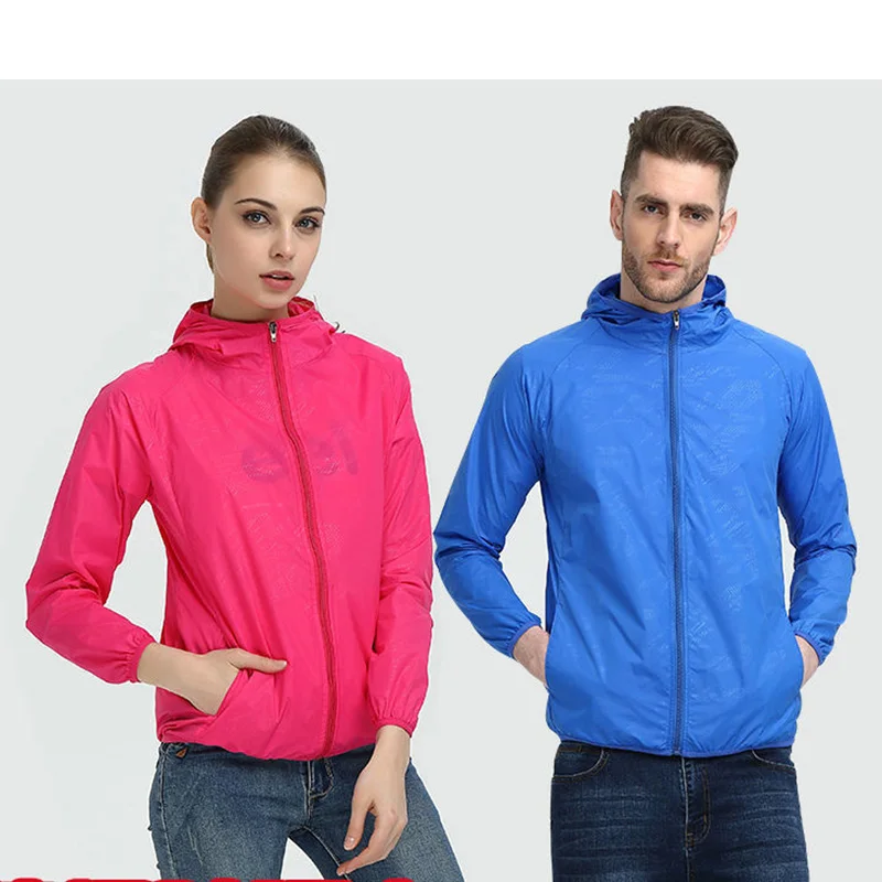 Couple Outwear Sports Cycling Thin Hooded Coats Men Clothing