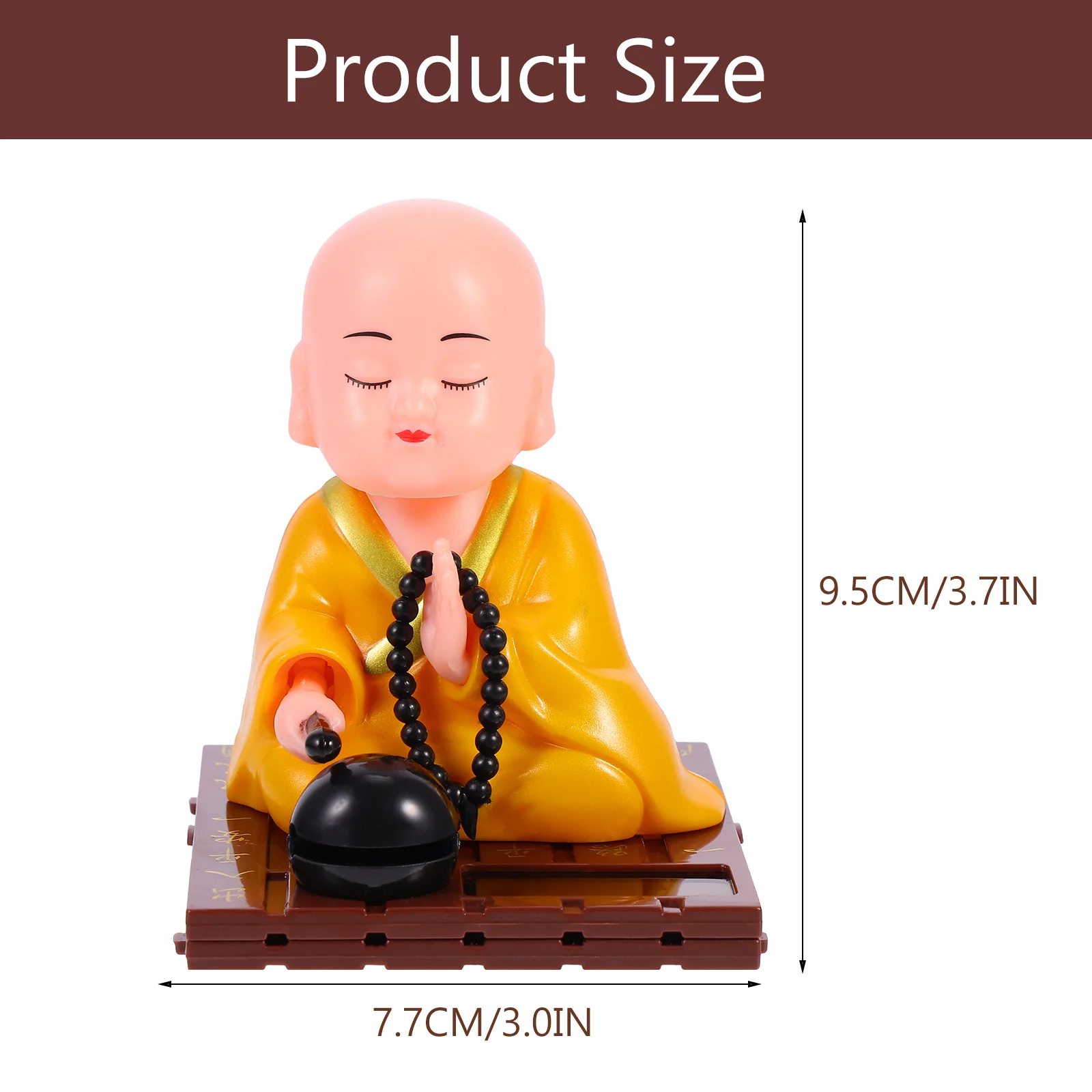 Украшения для вечеринки украшение монаха автомобиль маленькие статуи дзен