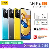 Global Version POCO Pro Smartphone 4GB RAM 64GB ROM MTK Dimensity 810 90Hz 6 6  Display 50MP 5000mAh Battery 33W Pro NFC