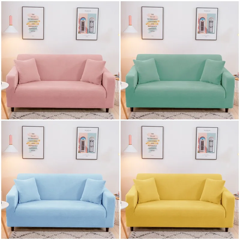 

Polar Fleece Sofa Covers Nordic Stretch Sofa Cover for Living Room Cat Sofa Protector Elastic Couch Cover Home 1/2/3/4-seater