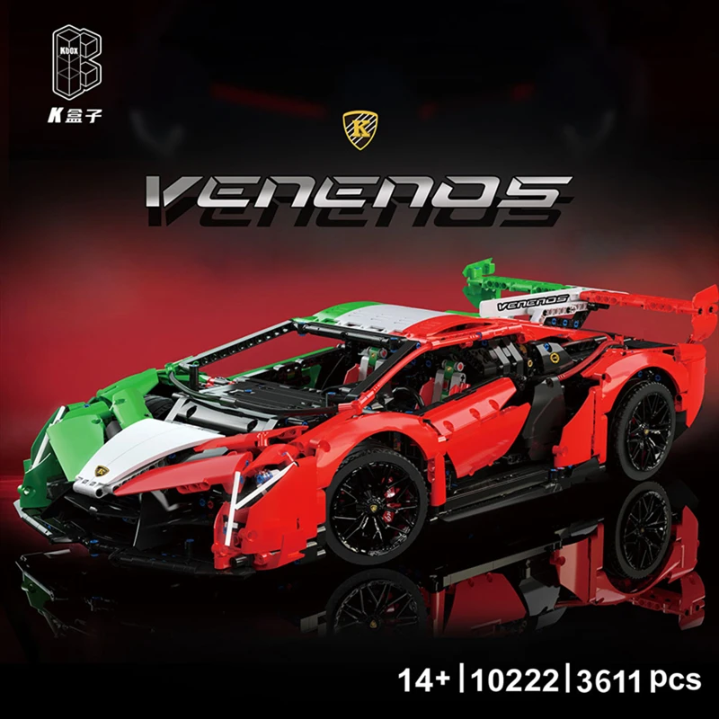 

High-Tech 10222 3611PCS Super Racing Car Model Building Bricks Blocks MOC Toy Christmas Gift For Kids 42115 13056 13057 81996