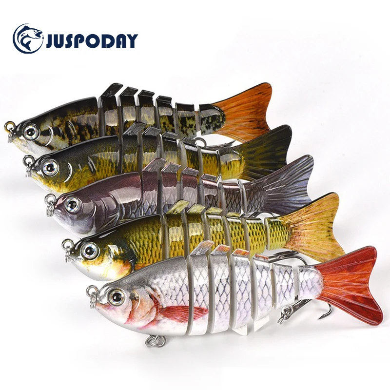 

100mm 15.3g Wobblers Pike Fishing Lures Artificial Multi Jointed Sections Artificial Hard Baits Trolling Pike Carp Fishing Tools