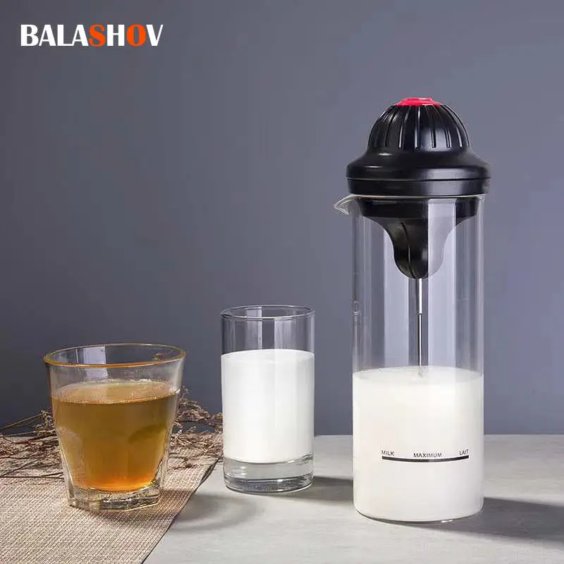 Electric Milk Frother Blender Portable Coffee Maker Whisk Mixer Foamer Bubble Maker Milk Shake Mixer Battery Frother Jug Cup