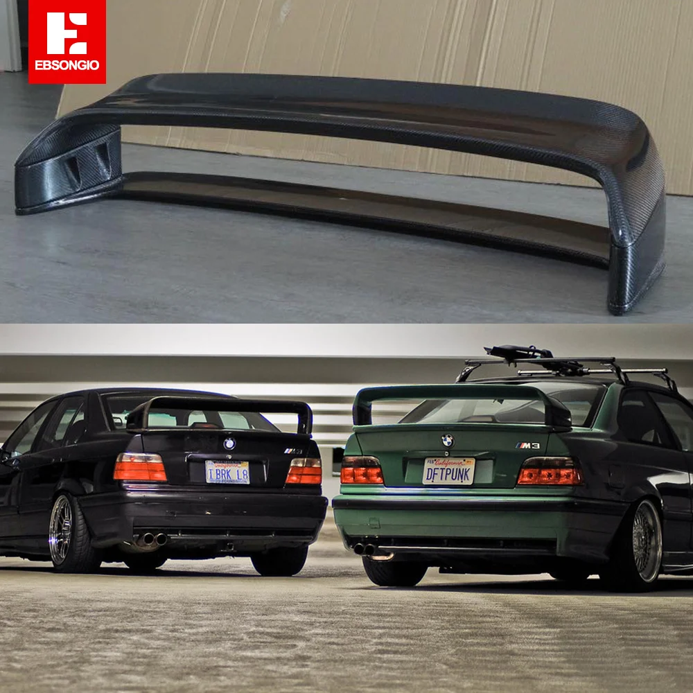

Спойлер для BMW 3 серии E36 1990-2000, задний спойлер из АБС-пластика, крышка багажника, Стайлинг автомобиля