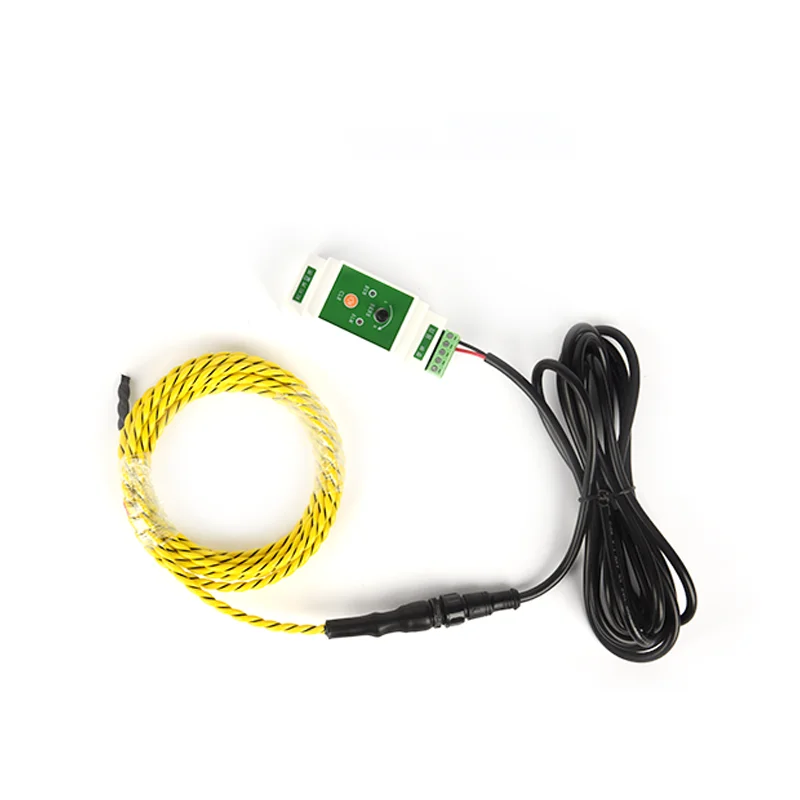 Non-addressable Water Leak Detection Alarm System RS485 Relay Output Water Leak Detector 6mm Diameter Sensing Cable