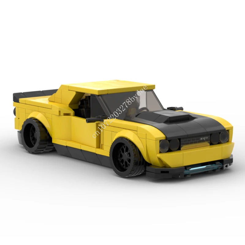 

363 шт., конструктор MOC серии скоростные чемпионы Dodge Challenger Hellcat