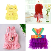 summer dog clothes puppy skirt letter print dog kindergarten skirt pet dress universal princess style sweet cute pet supplies